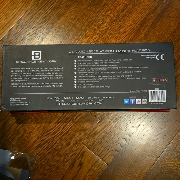 Ceramic flat iron and mini flat iron Retail $350 NEW - Picture 2 of 4